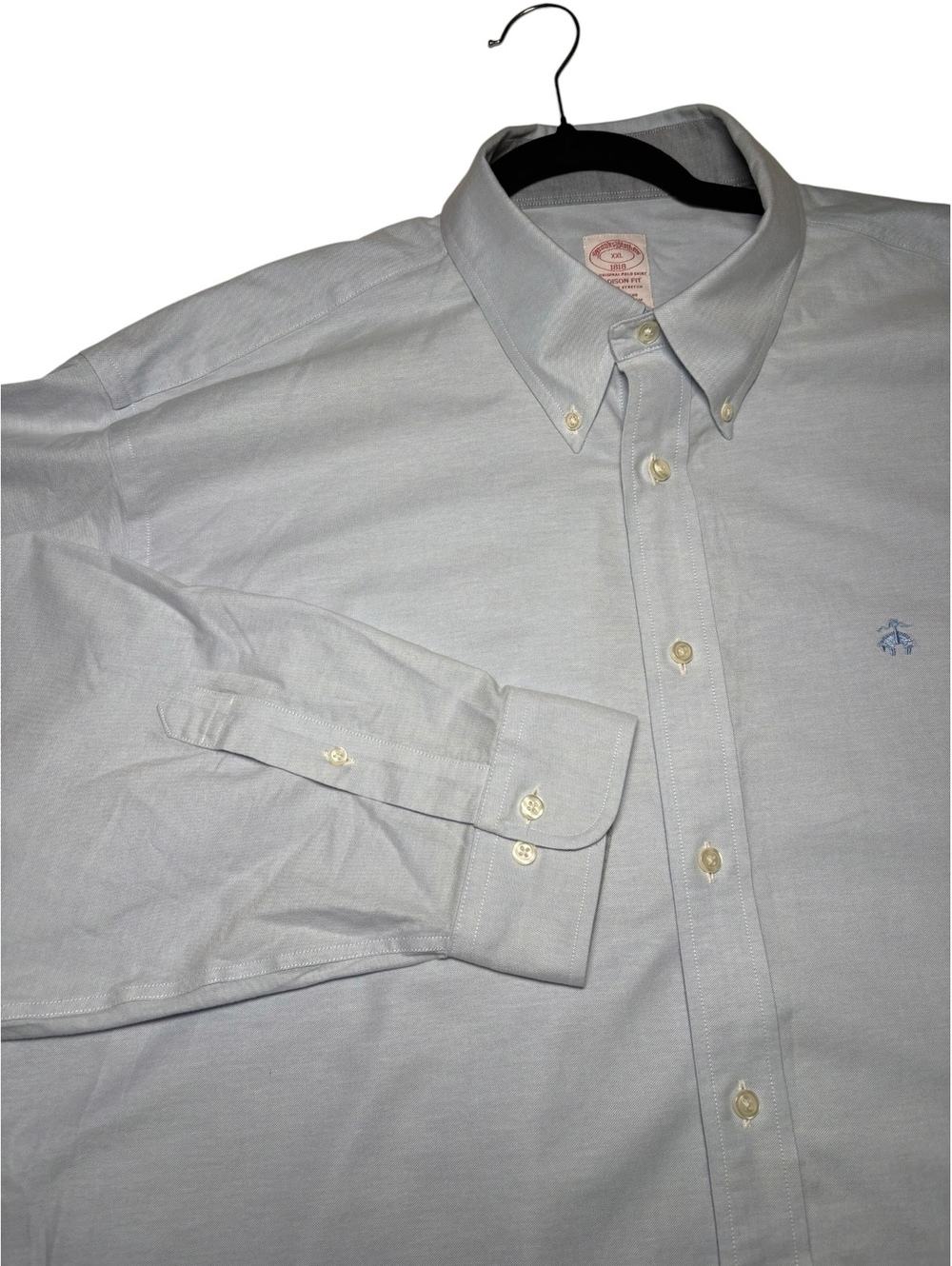 Brooks Brothers Madison Fit Light Blue Long Sleeve Button Up XXL 19 35/36